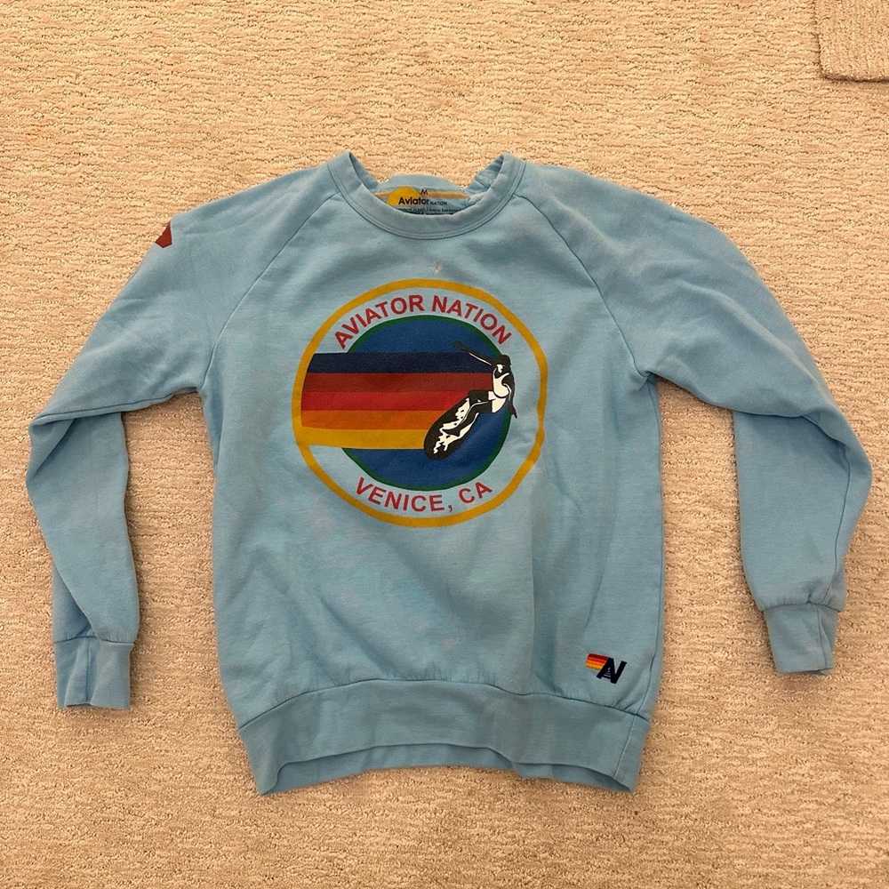 Aviator Nation Blue Women's Sweater